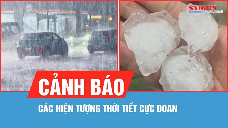 Miền Bắc tiếp diễn mưa dông, cảnh báo lốc, sét và mưa đá