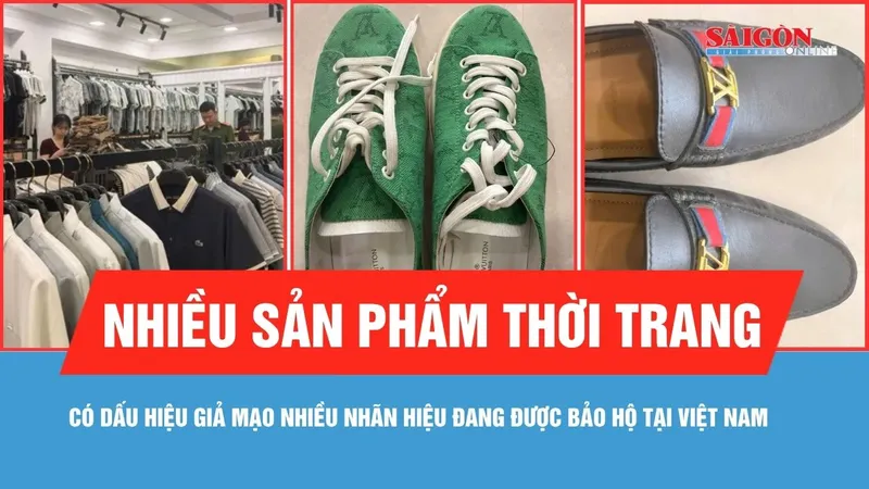 Phát hiện nhiều sản phẩm thời trang có dấu hiệu giả mạo nhãn hiệu