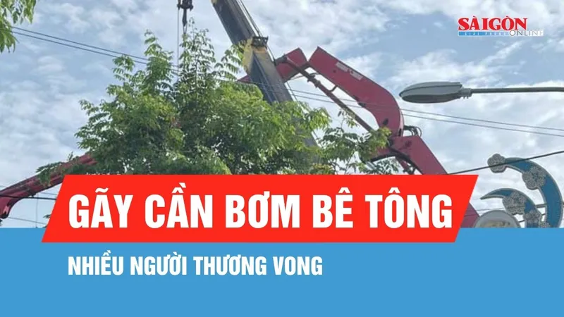 Gia Lai: Gãy cần bơm bê tông, 1 người tử vong