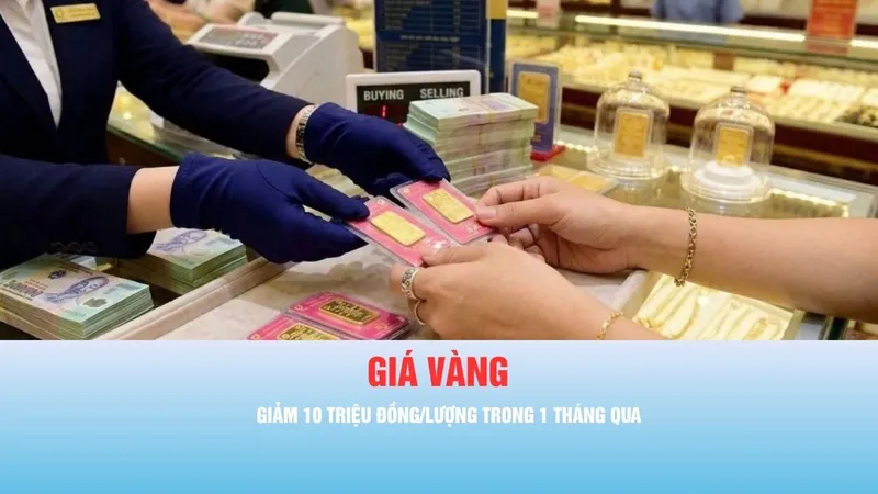 Podcast bản tin chiều 20-5: Giá vàng đã giảm 10 triệu đồng/lượng trong 1 tháng qua