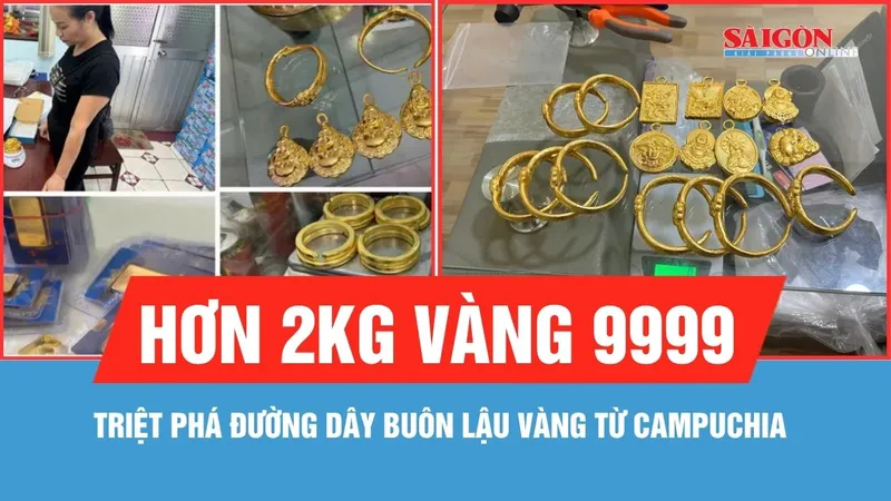 Công an TPHCM triệt phá đường dây buôn lậu vàng từ Campuchia