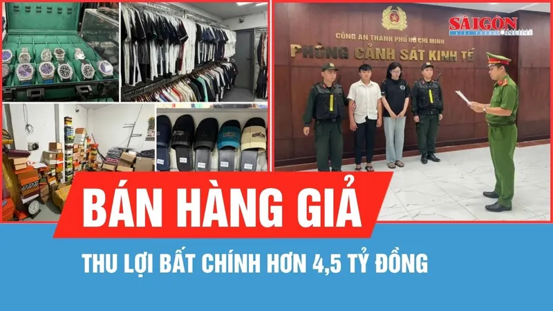 Khởi tố vợ chồng chủ cửa hàng thời trang bán sản phẩm giả mạo thương hiệu