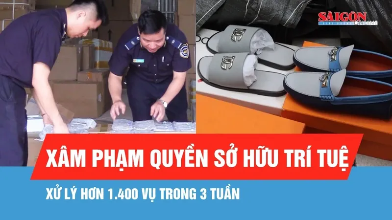 Trong 3 tuần, xử lý hơn 1.400 vụ xâm phạm quyền sở hữu trí tuệ