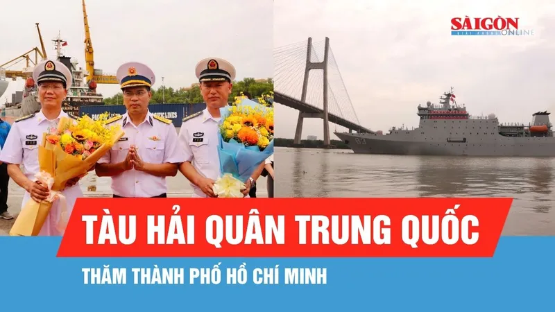 Biên đội tàu Hải quân Trung Quốc thăm TPHCM