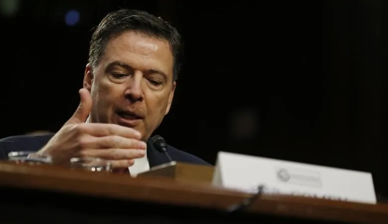 Ông James Comey tại phiên điều trần ngày 8-6. Ảnh: REUTERS 