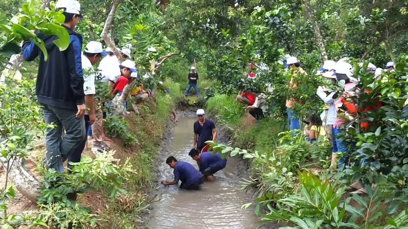 Du lịch miệt vườn ở huyện Phong Điền (Cần Thơ) thu hút nhiều du khách Ảnh: LÊ PHƯƠNG