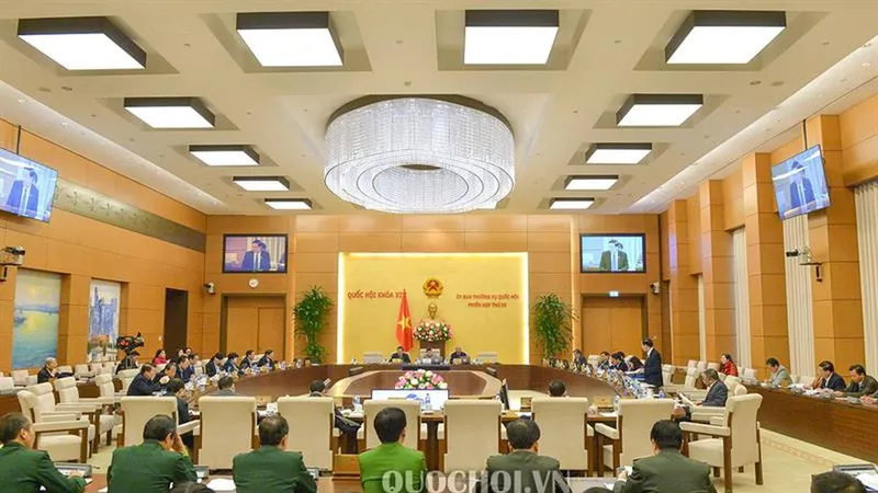 Toàn cảnh phiên họp thứ 30 của UBTVQH. Ảnh: QUOCHOI.VN