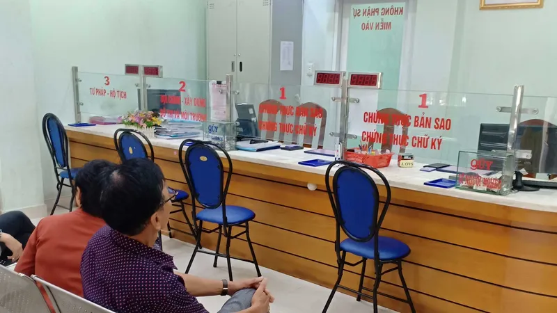 Nơi phục vụ tốt, nơi để dân chờ trong ngày làm việc đầu năm