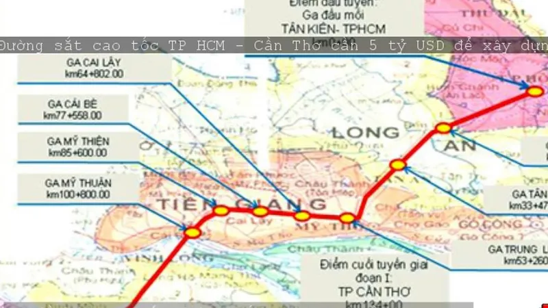 Chưa điều chỉnh hướng tuyến đường sắt TPHCM - Cần Thơ