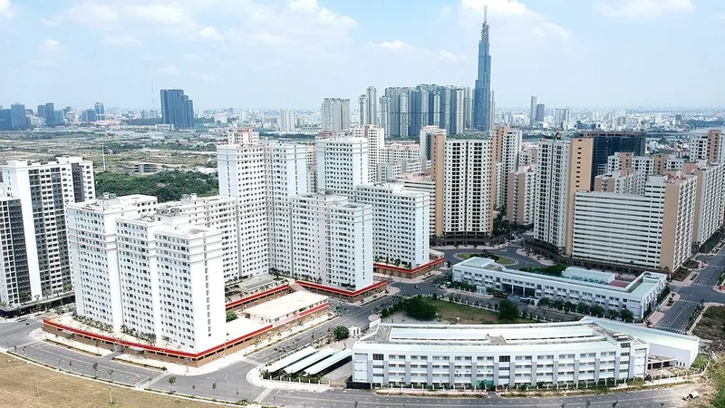 Khu dân cư tại phường Bình Khánh, một trong 4 phường sáp nhập tại quận 2 Ảnh: CAO THĂNG