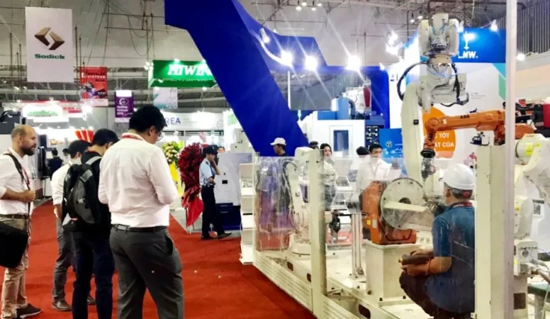 Một gian hàng tại Metalex 2019. Ảnh: VGP