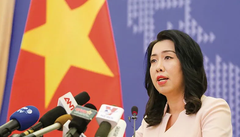 Bà Lê Thị Thu Hằng, Người phát ngôn Bộ Ngoại giao. Nguồn: BAOQUOCTE.VN