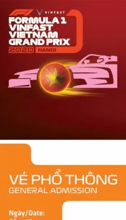 Chiếc vé F1 lấy cảm hứng từ các biểu tượng văn hoá Việt