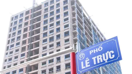 Hà Nội: Xử lý vi phạm của tòa nhà 8B Lê Trực bước sang giai đoạn 2