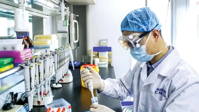 Thử nghiệm vaccine phòng ngừa Covid-19 ở Trung Quốc. Ảnh: THX