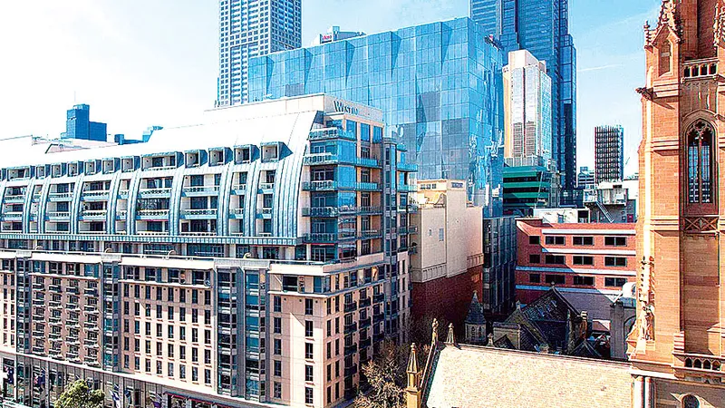 Khuôn viên khách sạn sang trọng Westin Melbourne 