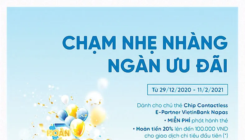 Chạm nhẹ nhàng - Ngàn ưu đãi cùng thẻ VietinBank