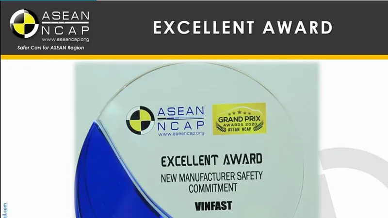 Giải thưởng VinFast mới đạt được từ ASEAN NCAP có ý nghĩa thế nào?
