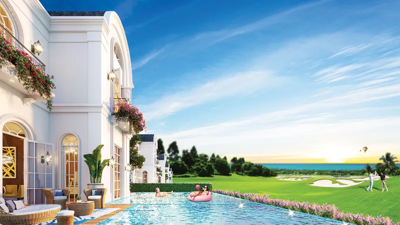 PGA Golf Villas tại NovaWorld Phan Thiet được đánh giá cao bởi phong cách thiết kế sang trọng, hiện đại. Ảnh: NOVANLAND 
