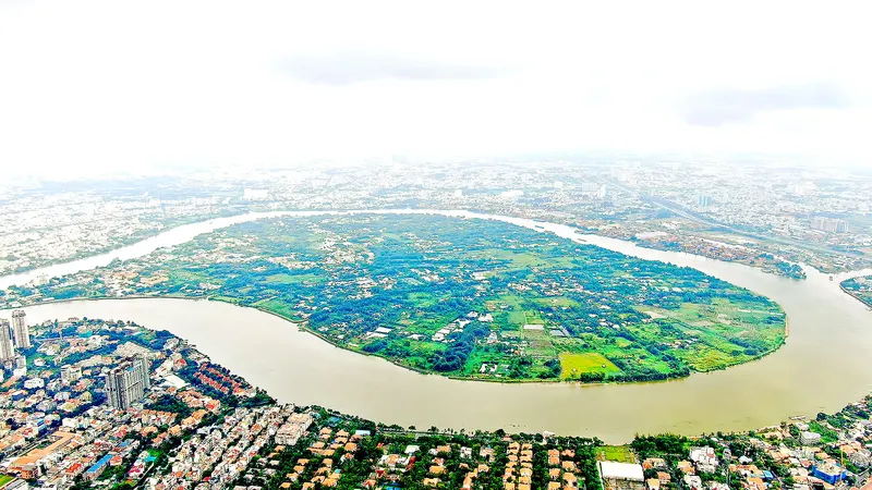 Dự án Khu Du lịch Bình Quới - Thanh Đa (TPHCM) quy mô 426ha đến nay đã 28 năm bị treo, đất bỏ hoang và khai thác không đúng tiềm năng gây lãng phí. Ảnh: HOÀNG HÙNG