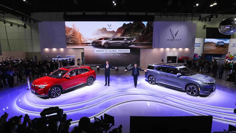 Vinfast ra mắt thương hiệu xe điện tại Los Angeles Auto Show 2021 
