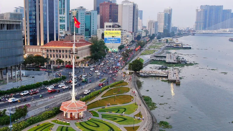 Bến Bạch Đằng, quận 1, TPHCM. Ảnh: HOÀNG HÙNG