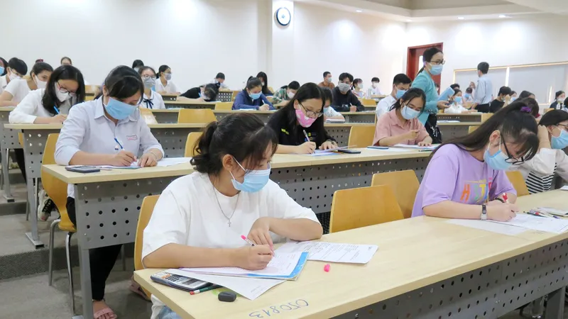 Thí sinh dự thi đánh giá năng lực do ĐH Quốc gia TPHCM tổ chức tháng 3-2021 
