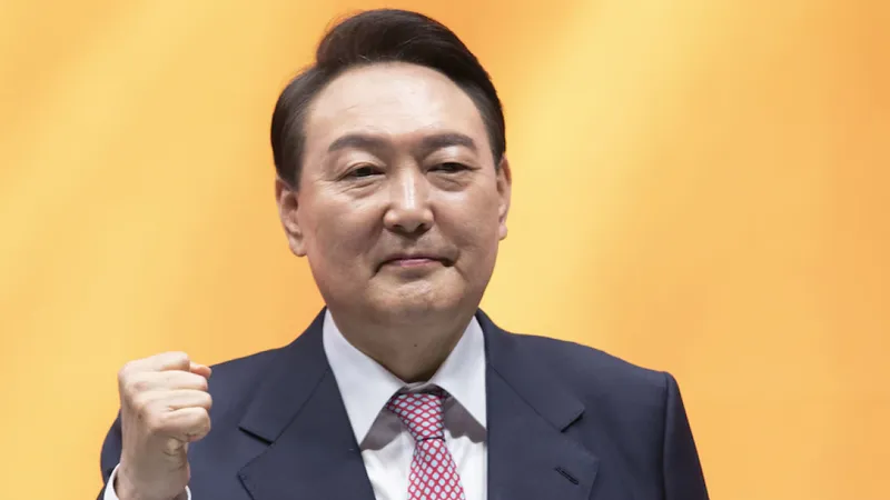 Tổng thống đắc cử Hàn Quốc Yoon Suk-yeol. Ảnh: BLOOMBERG NEWS 