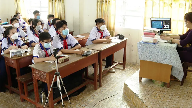 Tiền Giang áp dụng mô hình lớp học 2 trong 1 trên tất cả các trường học