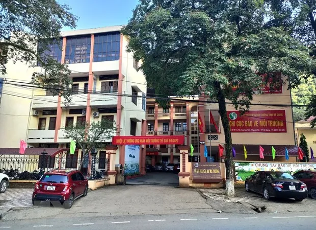 Trụ sở Sở Tài nguyên và Môi trường Hà Giang. Ảnh:TTXVN