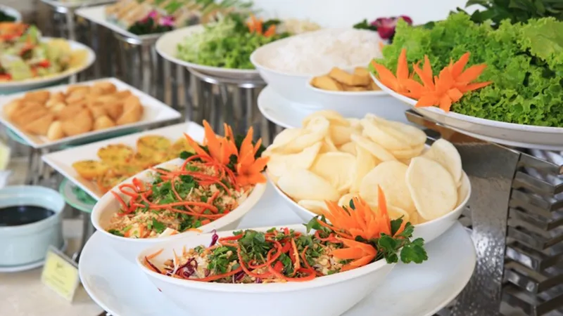 Buffet chay của khách sạn Bông Sen Sài Gòn