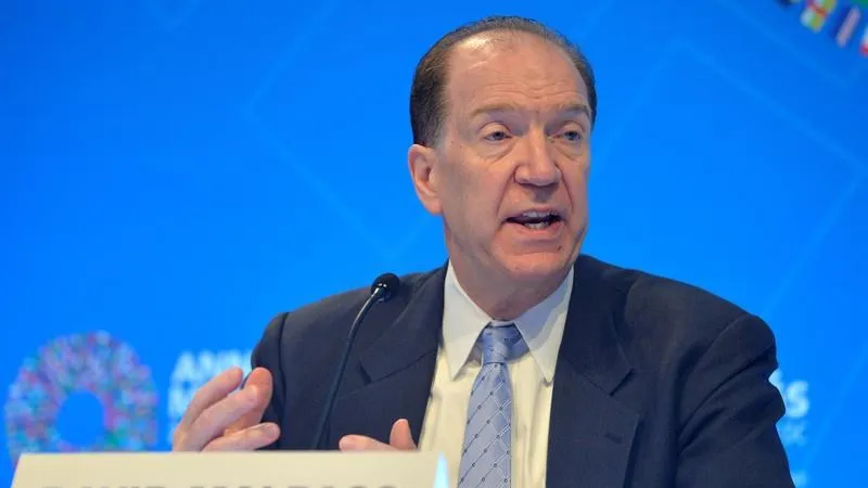 Chủ tịch Ngân hàng Thế giới (WB) David Malpass. Ảnh: REUTERS