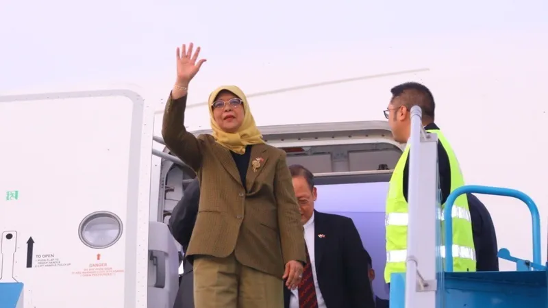 Tổng thống Singapore Halimah Yacob. Ảnh: TTXVN