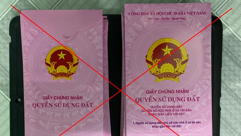 Xuất hiện nhiều nơi rao bán sản phẩm bao lì xì in hình giấy chứng nhận chủ quyền đất 