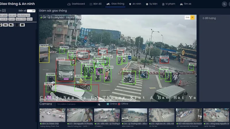Hệ thống SVMS được thí điểm tích hợp vào mạng lưới camera tại Công an quận 10, TPHCM