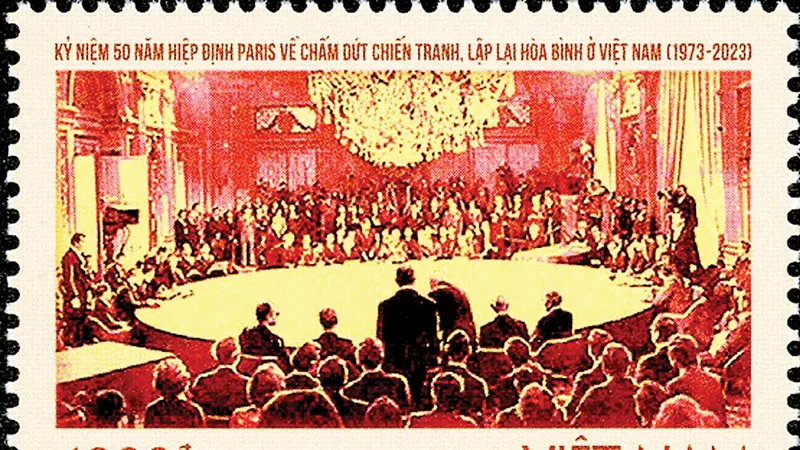 Phát hành bộ tem kỷ niệm 50 năm Hiệp định Paris