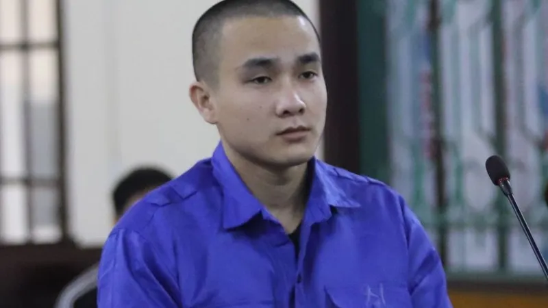 Bị cáo Đàm Minh Quang tại phiên tòa 