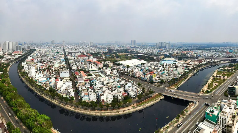  Kênh Lò Gốm sau cải tạo . Ảnh: HOÀNG HÙNG