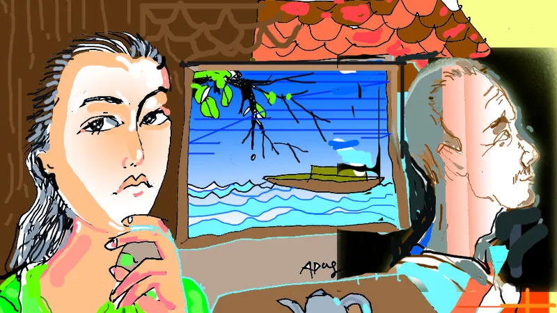 Bức tranh thêm màu nắng