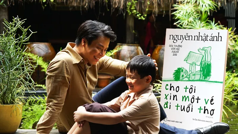 Một cảnh trong vở kịch Cho tôi xin một vé đi tuổi thơ