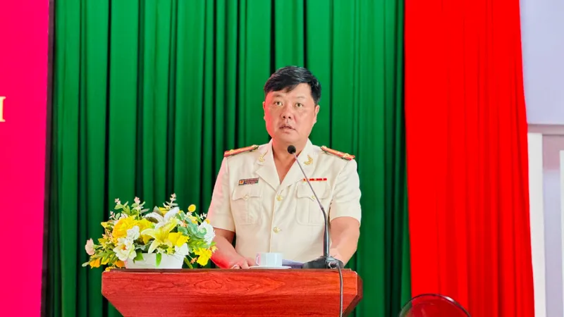 Thượng tá Nguyễn Đình Dương giữ chức Trưởng Công an TP Thủ Đức. Ảnh: CHÍ THẠCH 