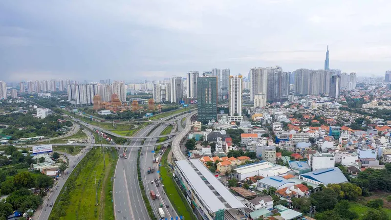 Ga Phước Long của tuyến Metro số 1 Bến Thành - Suối Tiên. Ảnh: HOÀNG HÙNG