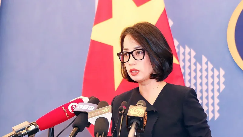 Người phát ngôn Bộ Ngoại giao Phạm Thu Hằng. Nguồn: TTXVN
