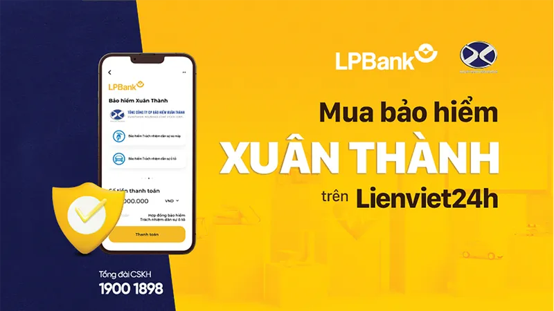 Dễ dàng mua bảo hiểm TNDS trên ứng dụng Lienviet24h của LPBank