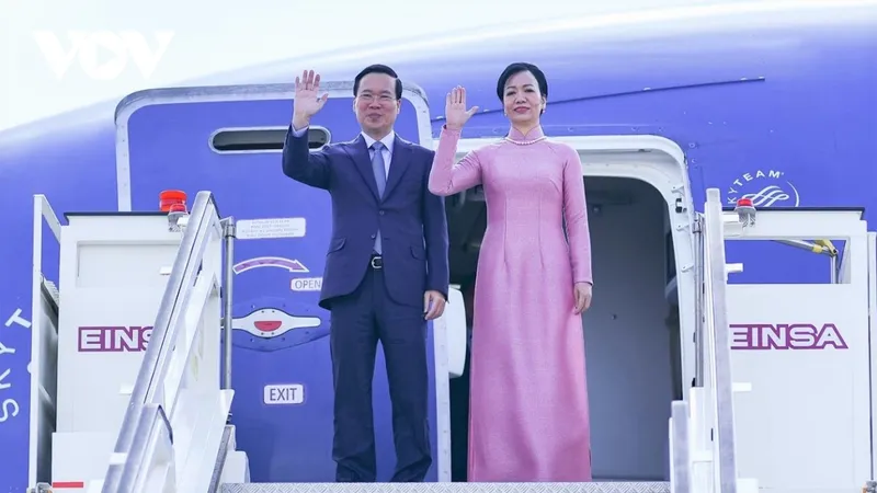 Chủ tịch nước Võ Văn Thưởng tới Rome, bắt đầu thăm cấp Nhà nước Cộng hòa Italy và thăm Tòa thánh Vatican