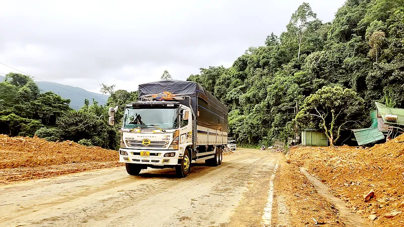 Đèo Bảo Lộc (tỉnh Lâm Đồng) đã được mở lại sau vụ sạt lở. Ảnh: ĐOÀN KIÊN