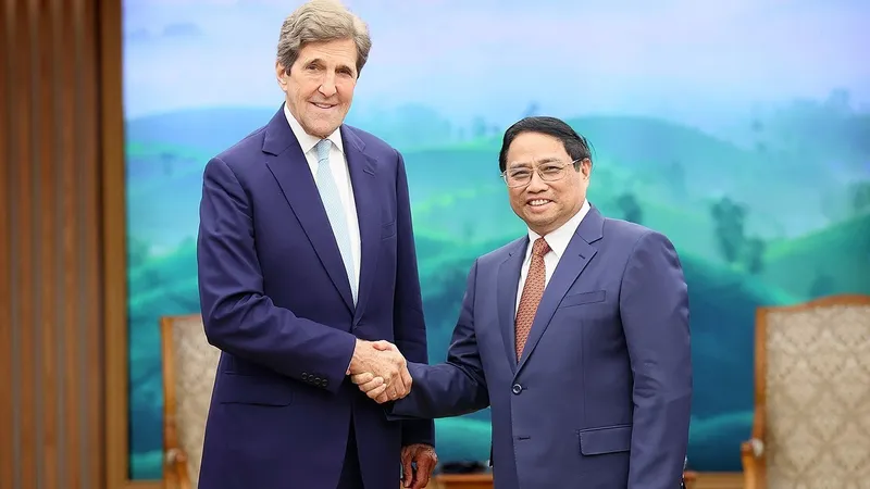 Thủ tướng Phạm Minh Chính tiếp ông John Kerry