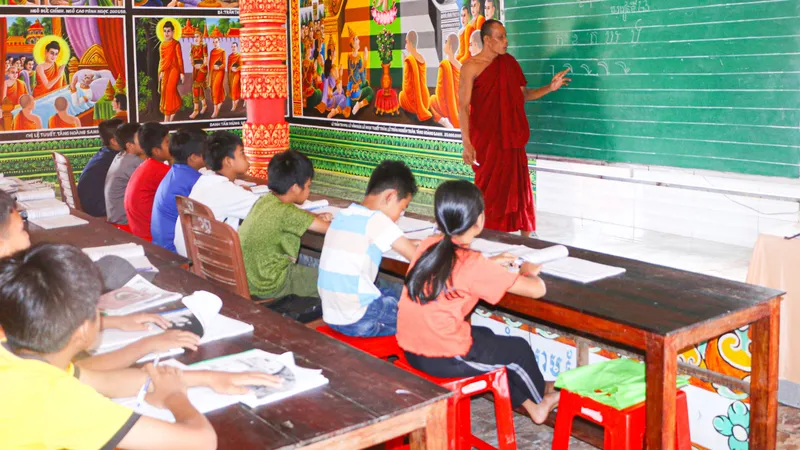 Công tác dạy và học tiếng Khmer trên địa bàn tỉnh Sóc Trăng luôn được quan tâm thực hiện