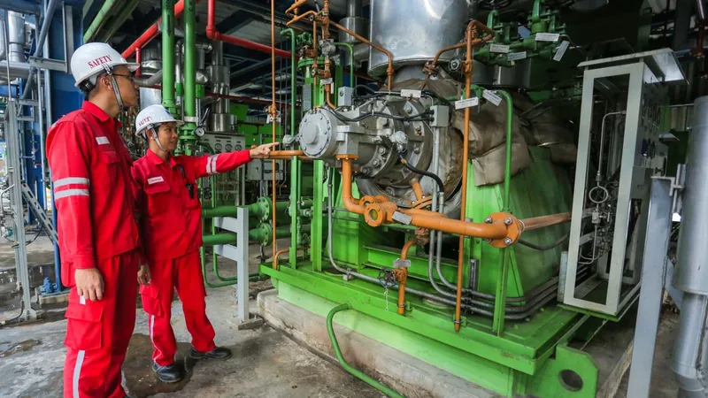 Bên trong Nhà máy Nhiệt điện khí Nhơn Trạch 2 tại Nhơn Trạch (Đồng Nai) do PV Power vận hành