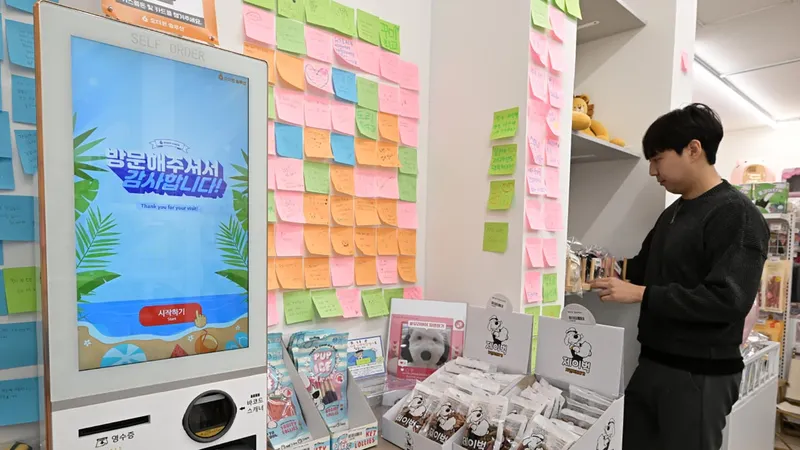 Khách hàng chọn đồ cho thú cưng tại một cửa hàng tại Seoul